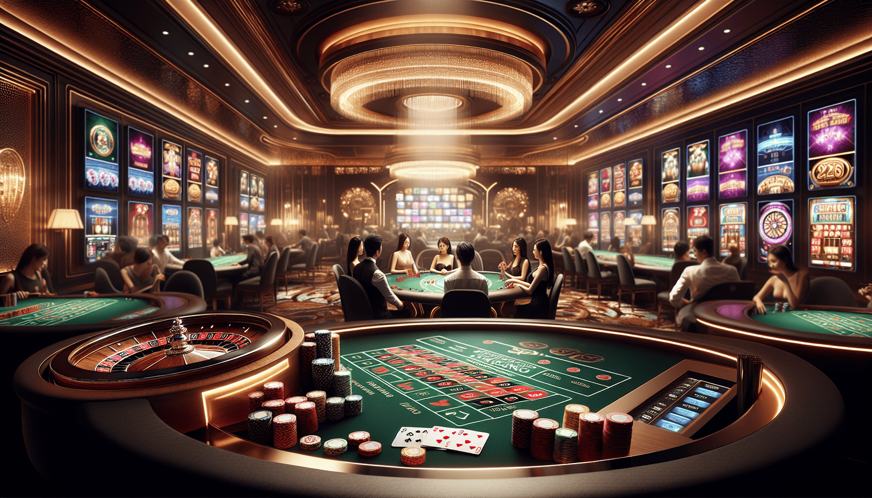 a diverse suite of online casino games